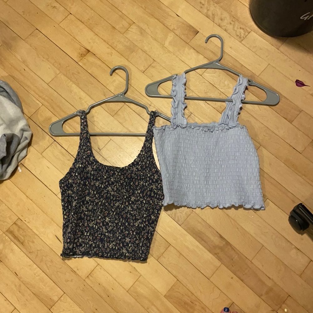 Smocked Hollister tank tops (set of 2)